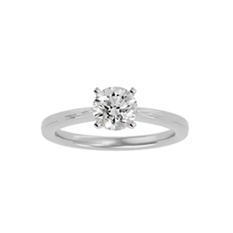 Stunning 1.5 Carat Round Brilliant Cut Diamond Ring in 18K White Gold- Test 1