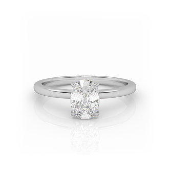Stunning 1.5 Carat Round Brilliant Cut Diamond Ring in 18K White Gold- Test 1