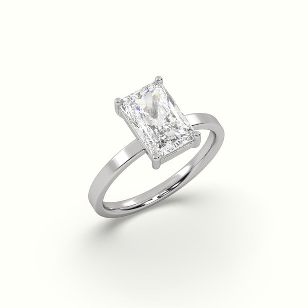 Stunning 1.5 Carat Round Brilliant Cut Diamond Ring in 18K White Gold- Test 1